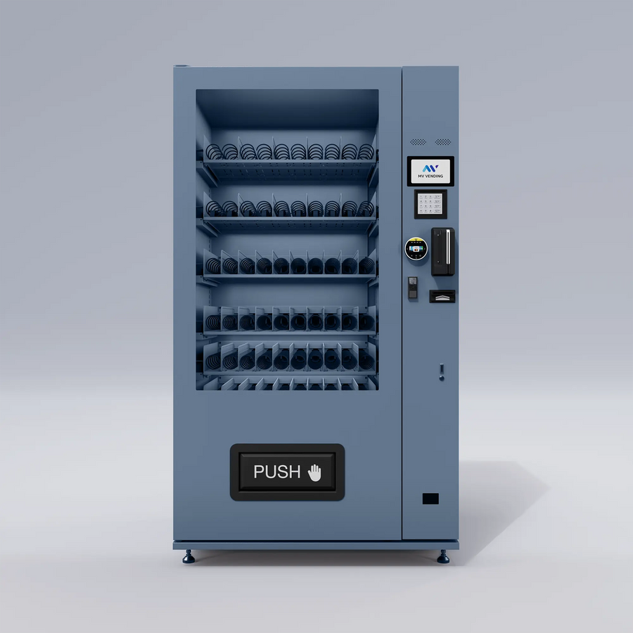 X10 Dual Screen Indoor Automat Nebelblau MV Vending GmbH