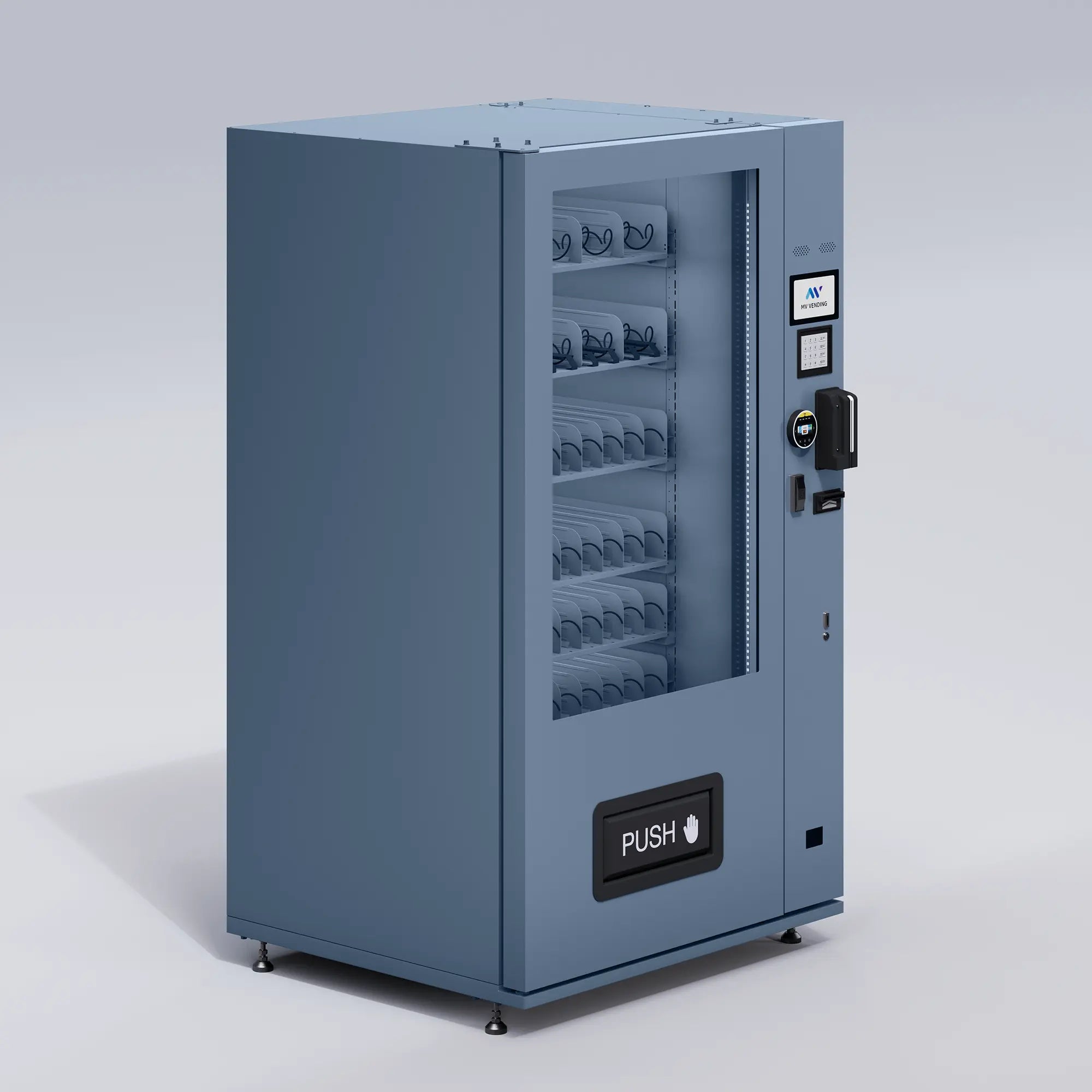 X10 Dual Screen Indoor Automat Nebelblau MV Vending GmbH