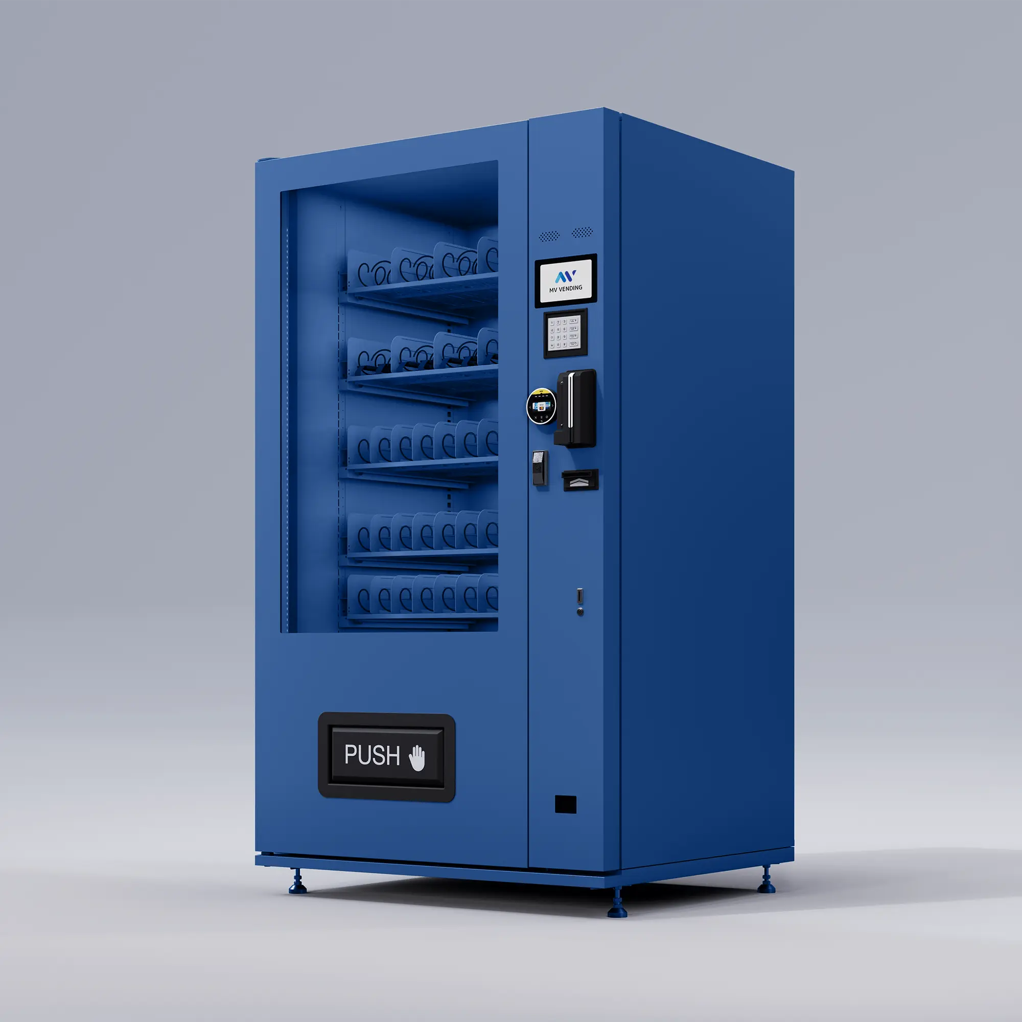 X10 Dual Screen Indoor Automat Mitternachtsblau MV Vending GmbH