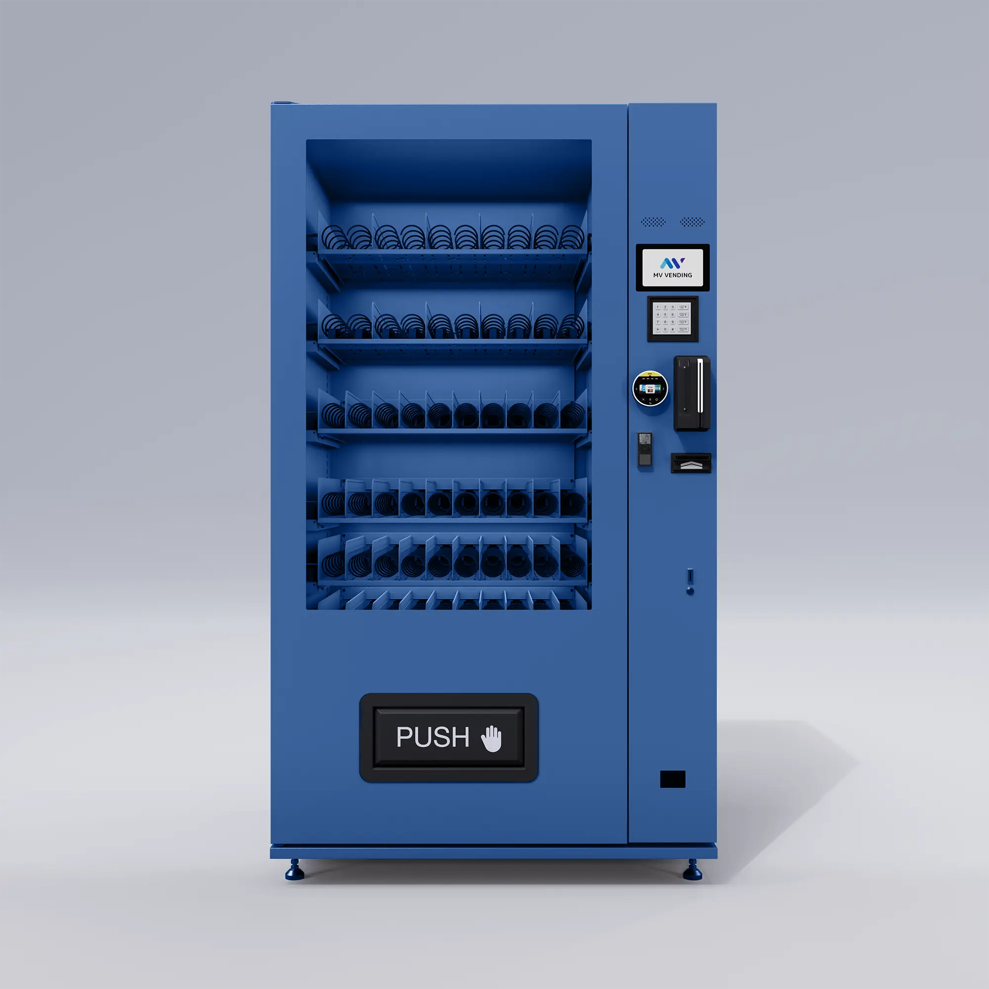 X10 Dual Screen Indoor Automat Mitternachtsblau MV Vending GmbH