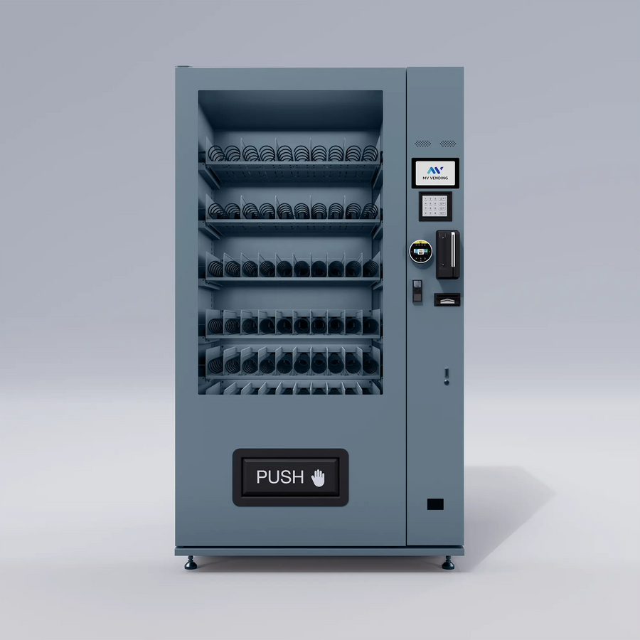 X10 Dual Screen Indoor Automat Graphitblau MV Vending GmbH