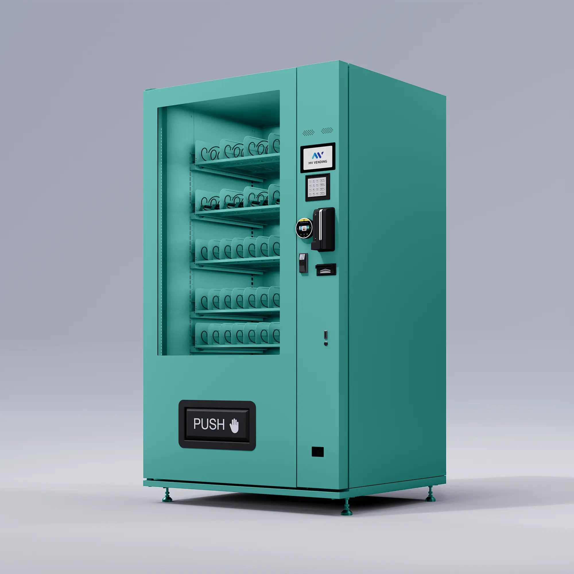 X10 Dual Screen Indoor Automat Jadegrün MV Vending GmbH