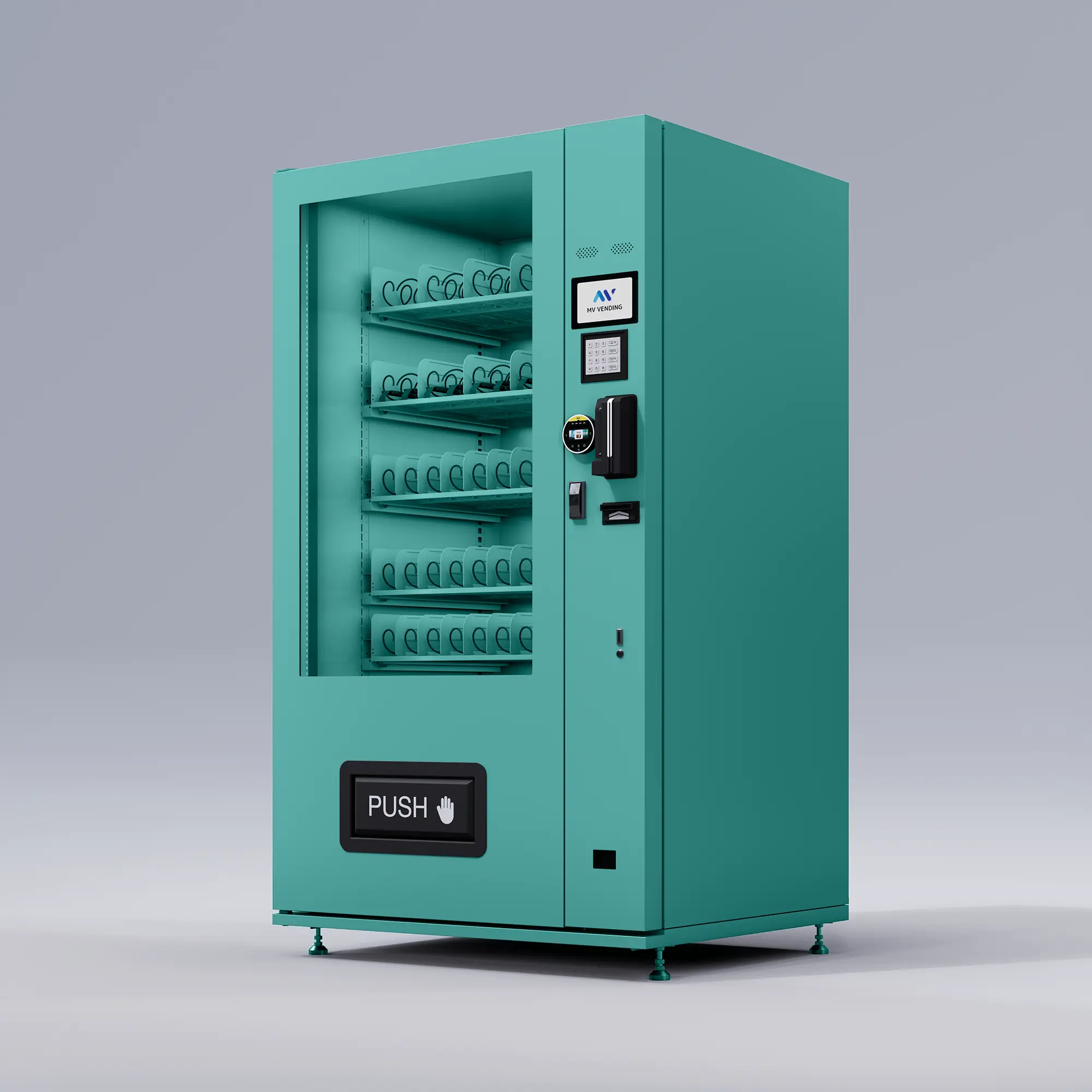 X10 Dual Screen Indoor Automat Jadegrün MV Vending GmbH