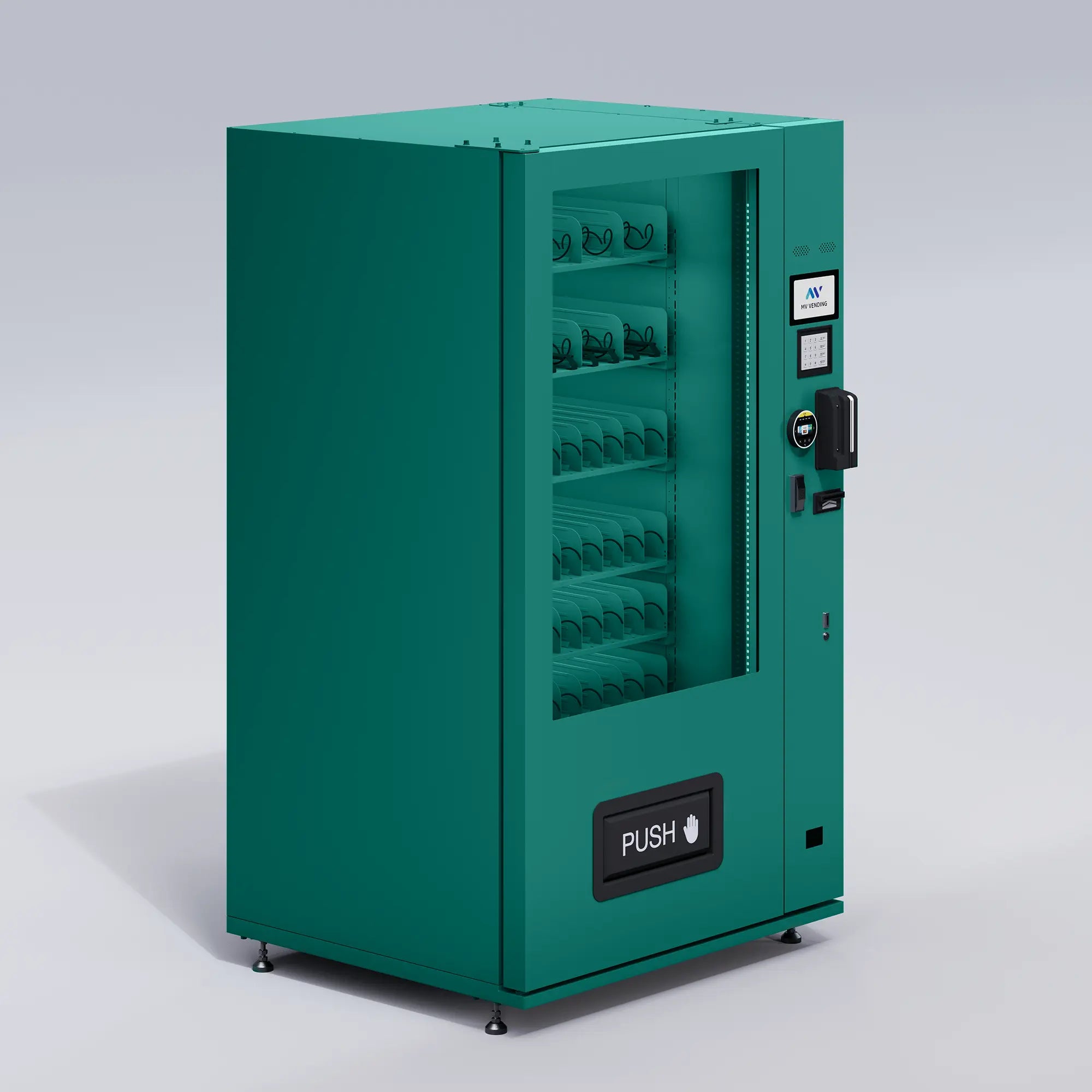 X10 Dual Screen Indoor Automat Malachitgrün MV Vending GmbH