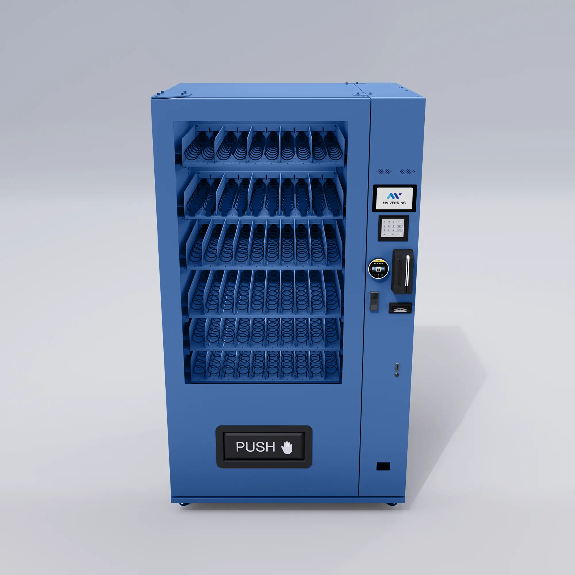 X10 Dual Screen Indoor Automat Mitternachtsblau MV Vending GmbH