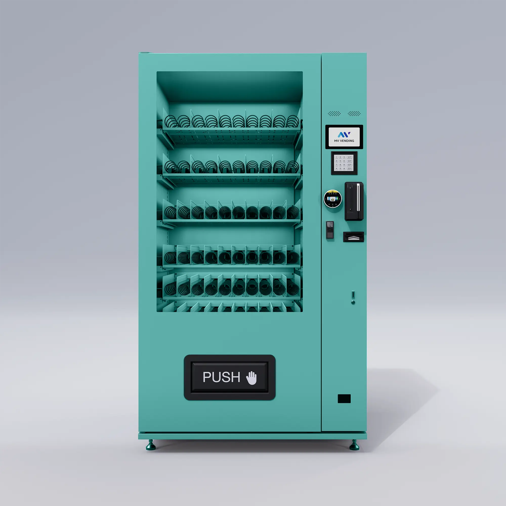 X10 Dual Screen Indoor Automat Jadegrün MV Vending GmbH