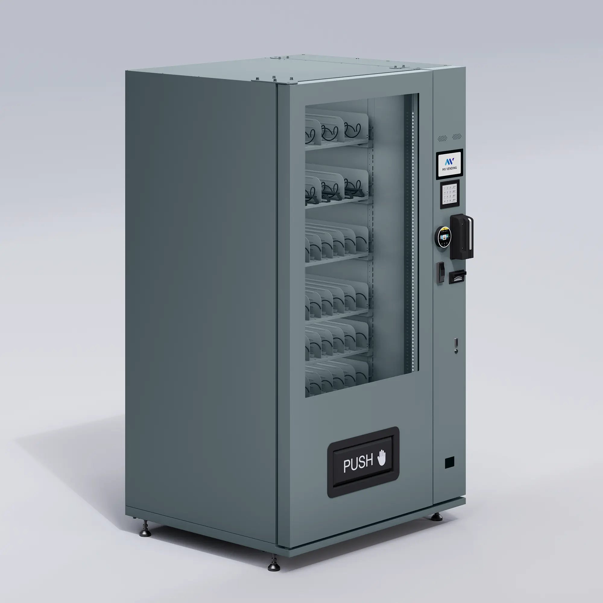 X10 Dual Screen Indoor Automat Schiefergrau MV Vending GmbH